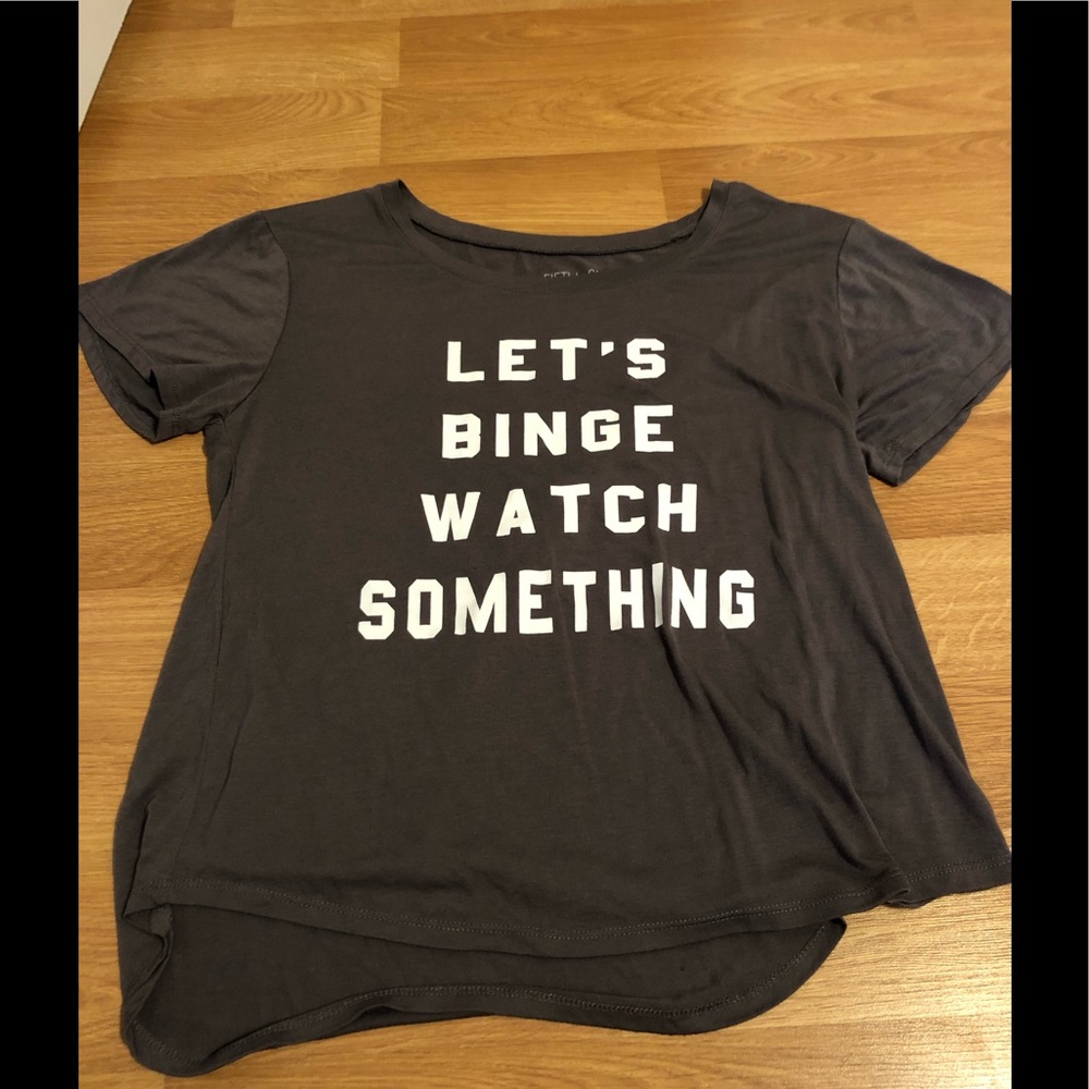 Juniors Top In charcoal grey.. Euc
